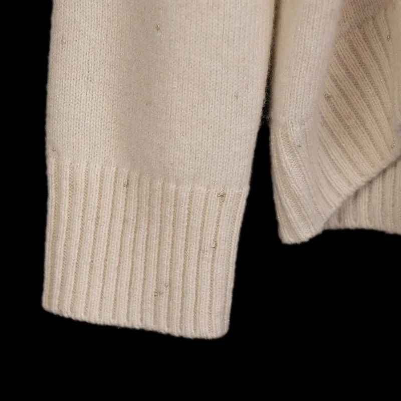 Beige Oversize Sweater