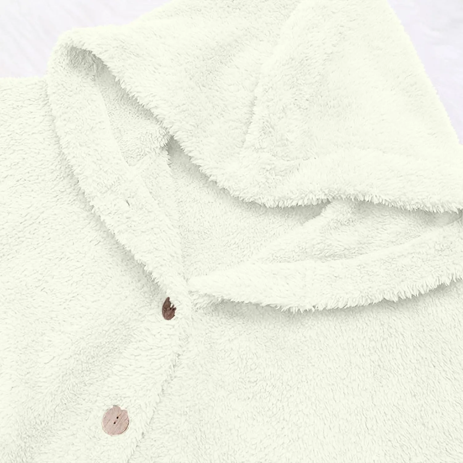 Button Down Cloak Jackets for Women Long Sleeve Fall Hoodies Fuzzy Flannel Jacket Coats Side Slit High Low Outerwears