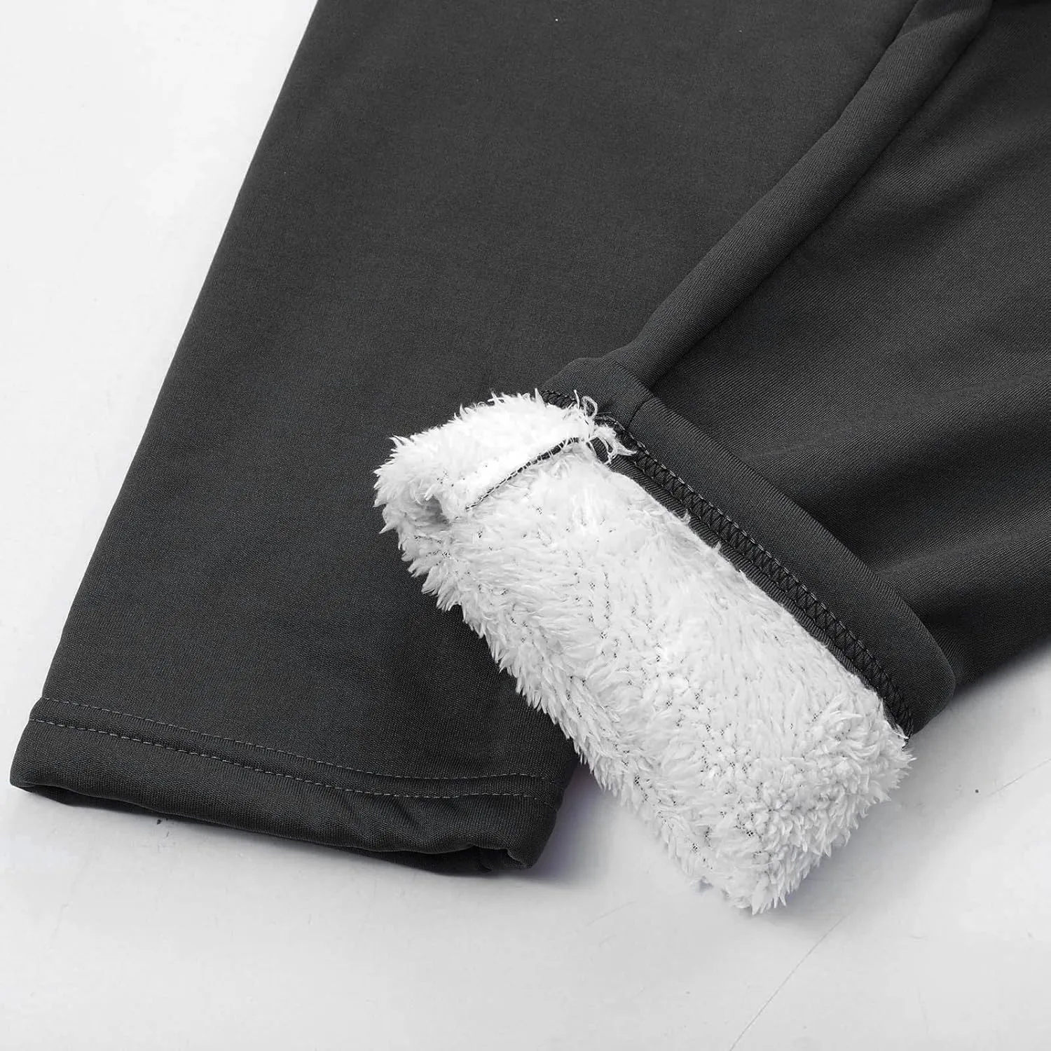 Fleece Lined Leggings for Women Thermal Pants High Waist Tummy Control Stretchy Warm Winter Tights Plus Size Sherpa