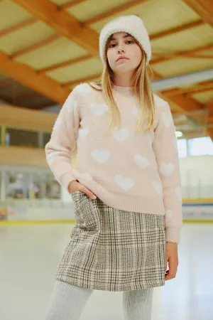 Mini Molly Heart Pattern Sweater