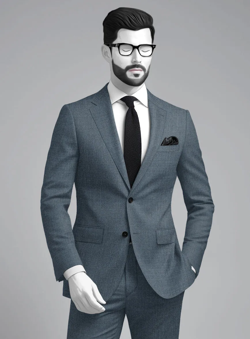 Napolean Stretch Pacific Blue Wool Suit