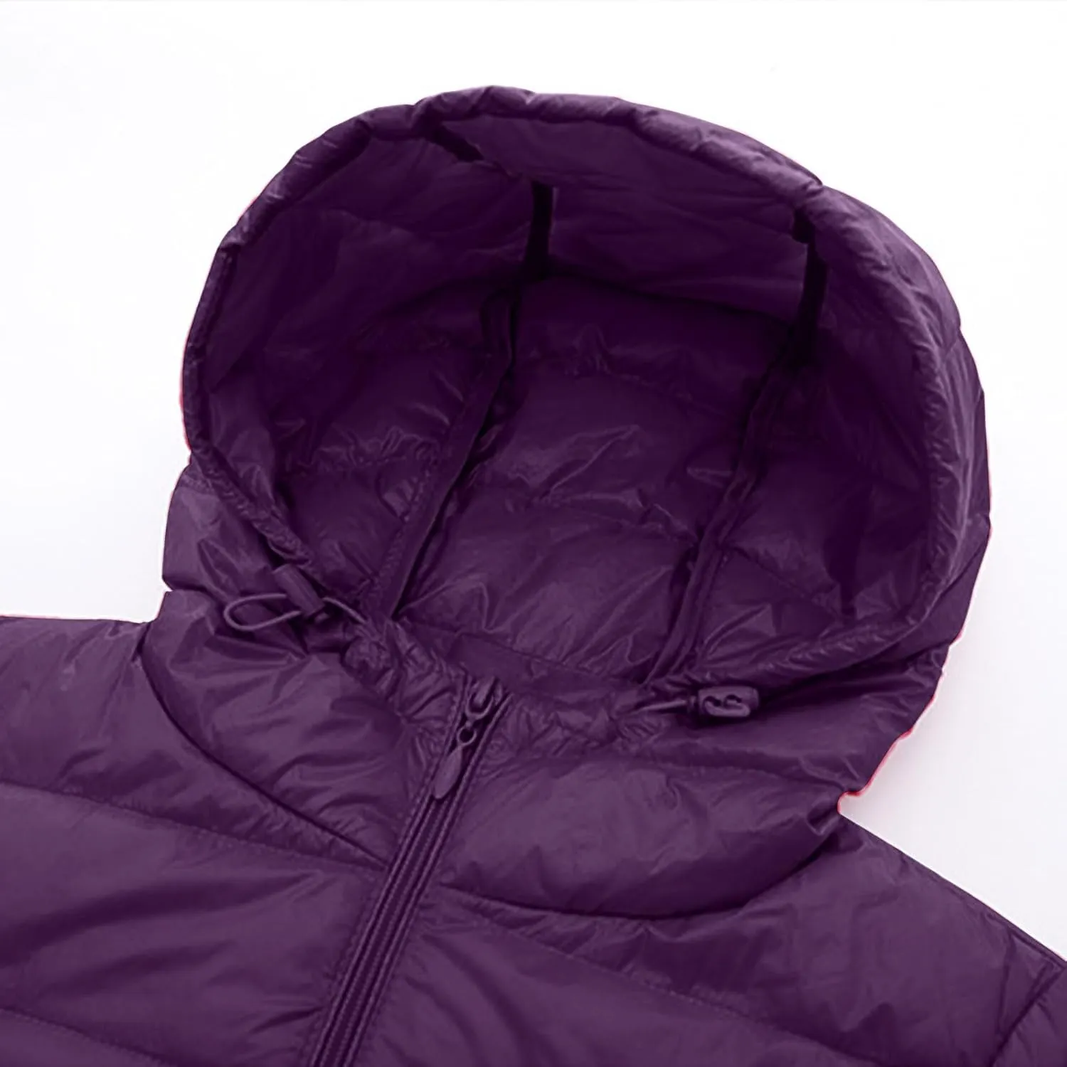 Womens Lightweight Long Puffer Jacket Winter Warm Packable Down Coat Oversized Zip Up Long Sleeve Outerwear With Hood