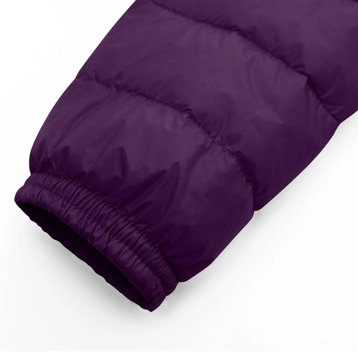 Womens Lightweight Long Puffer Jacket Winter Warm Packable Down Coat Oversized Zip Up Long Sleeve Outerwear With Hood
