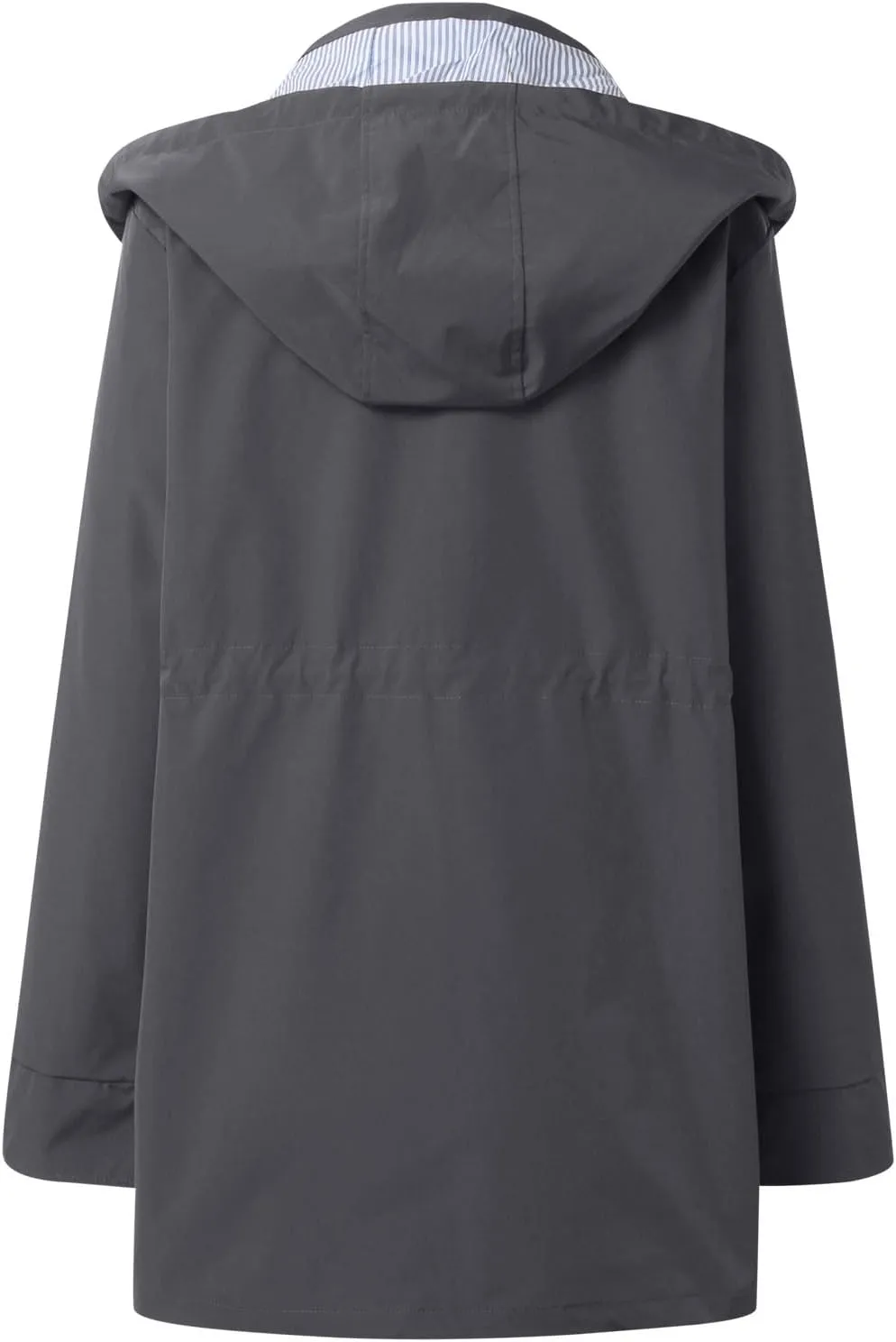 Women'S Windbreaker Gothic Punk Collar Pea Coat Winter Coat Women'S Long Fleece Pea Jacket Slim Hooded Dress Coat